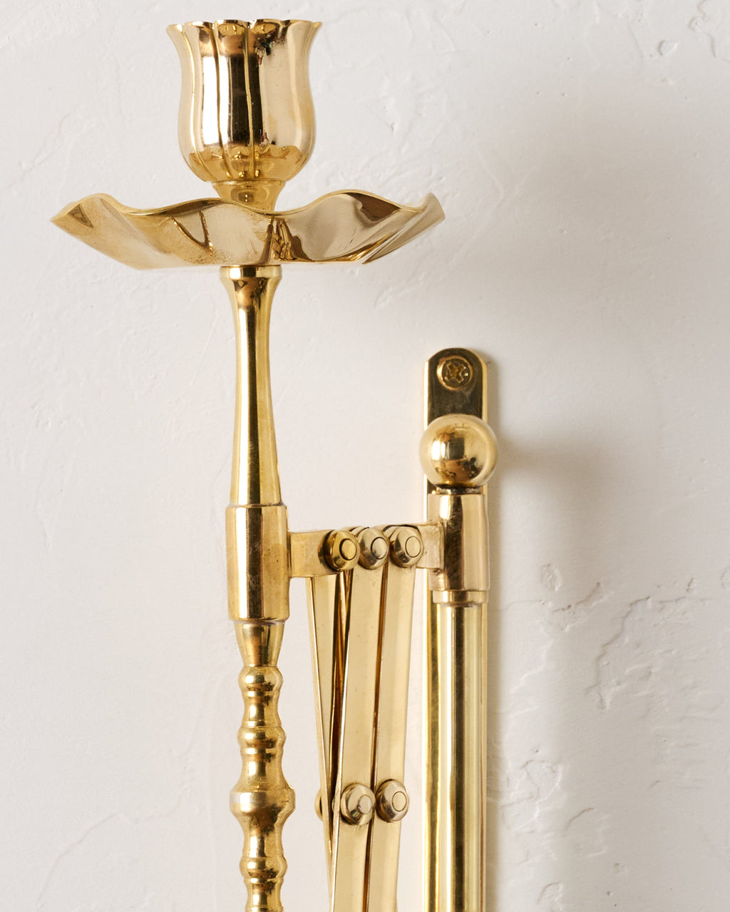 Mavelle Solid Brass Accordion Wall Sconce wall sconce - Close-Up