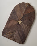 Mavelle Brass Inlay Star Serving Board serving board