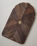 Mavelle Brass Inlay Star Serving Board serving board