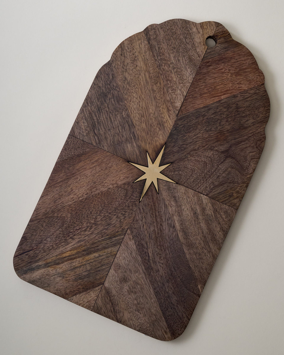 Mavelle Brass Inlay Star Serving Board serving board