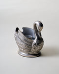 Mavelle Antique Inspired Pewter Swan Taper Holder candle holder