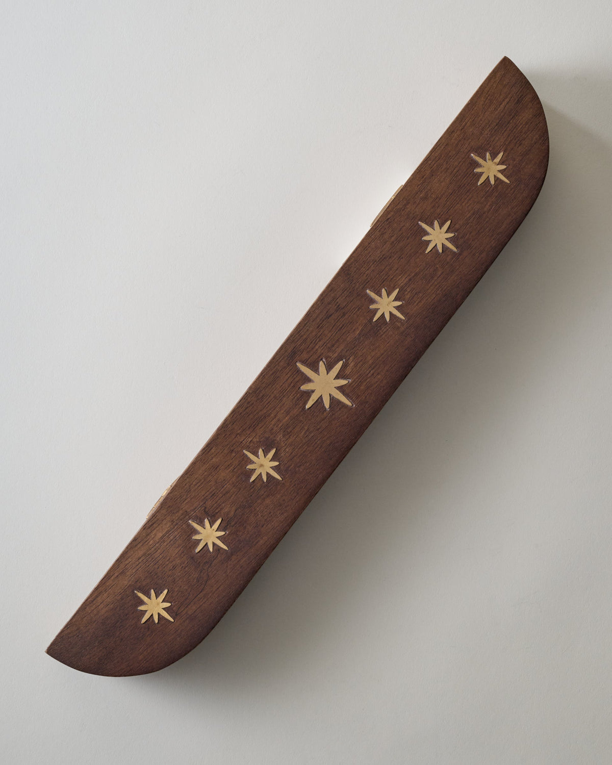 Mavelle Wood and Brass Inlay Star Mancala decorative accent