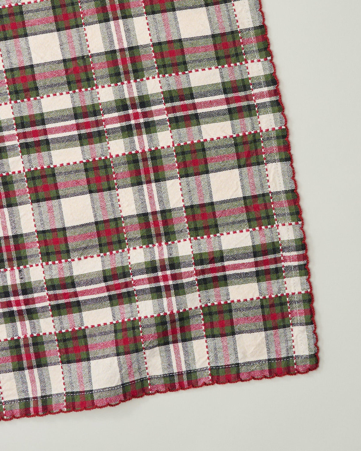 Mavelle Classic Christmas Plaid Napkin Set of Four cloth napkin set