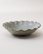 Mavelle Green Organic Ruffle Edge Cereal Bowl bowl