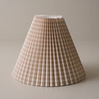 Mavelle Tan Gingham Lamp Shade lamp shade - Detail View