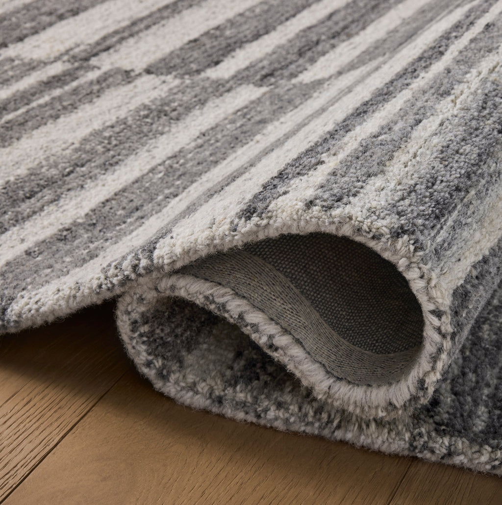 Mavelle Rae Charcoal Mist Rug area rug - Styled in Room