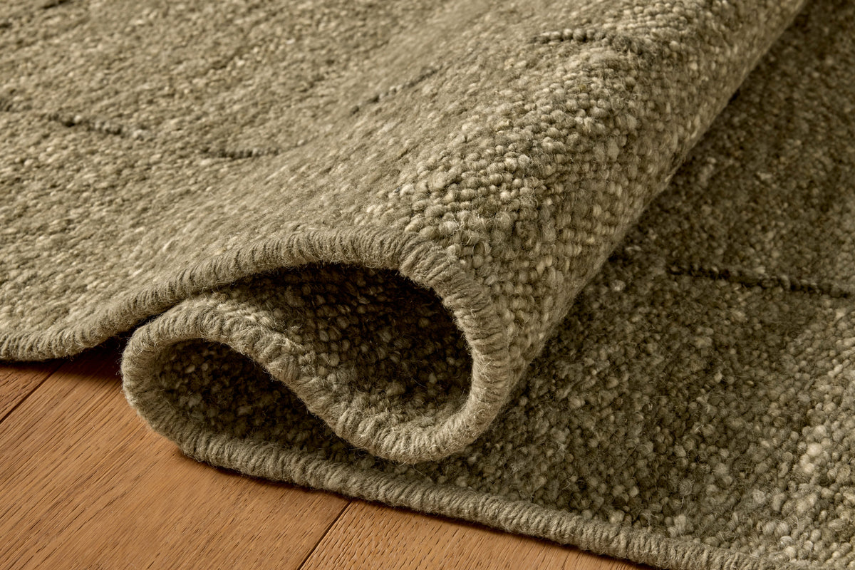 Mavelle Ridge Olive Forest area rug - Styled in Room