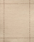 Mavelle Ridge Oatmeal Brown area rug - Detail View