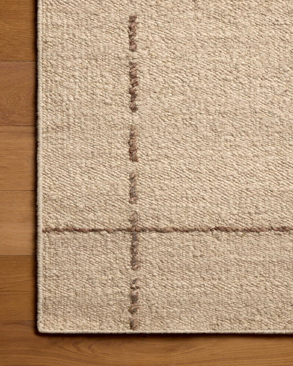 Mavelle Ridge Oatmeal Brown area rug