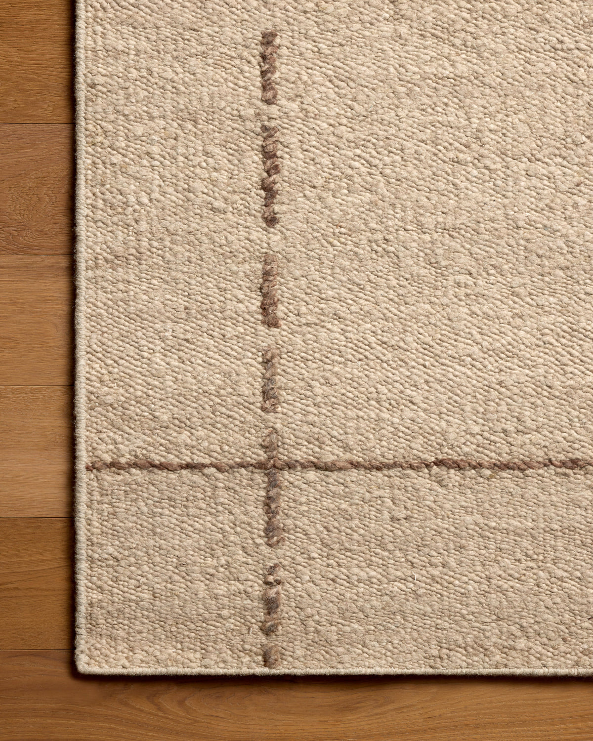 Mavelle Ridge Oatmeal Brown area rug