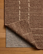 Mavelle Ridge Light Brown Beige area rug - Close-Up