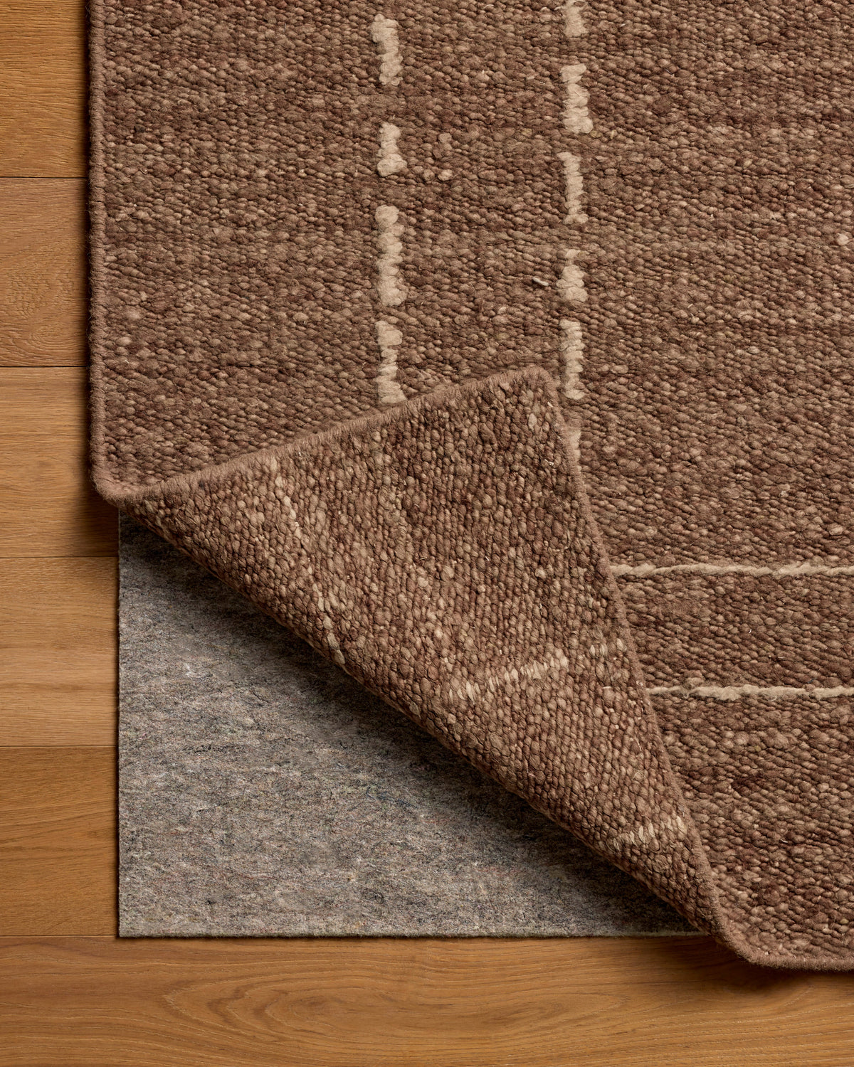 Mavelle Ridge Light Brown Beige area rug - Close-Up