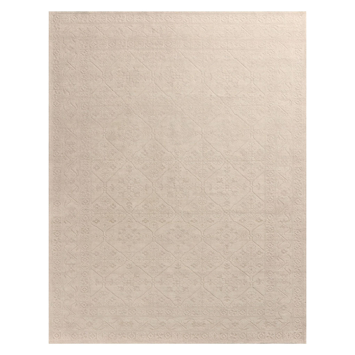 Mavelle Ruth Ivory Ivory Rug area rug - Detail View