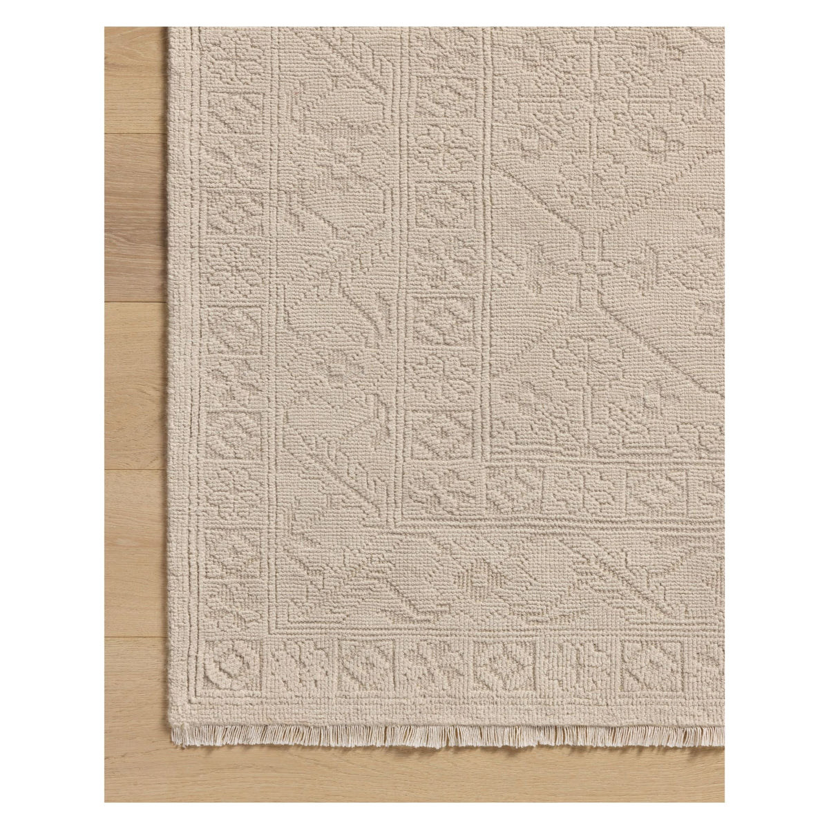 Mavelle Ruth Ivory Ivory Rug area rug - Styled in Room