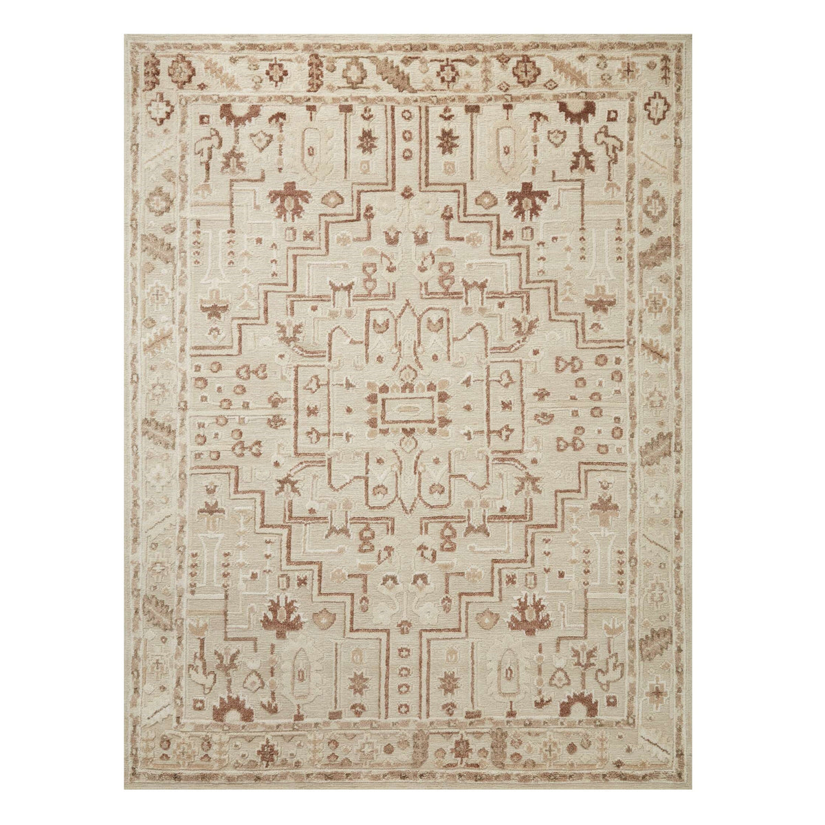 Mavelle Ingrid Ivory Earth Rug area rug - Detail View