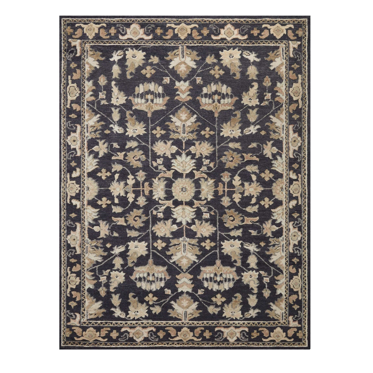 Mavelle Ingrid Navy Multi Rug area rug - Detail View