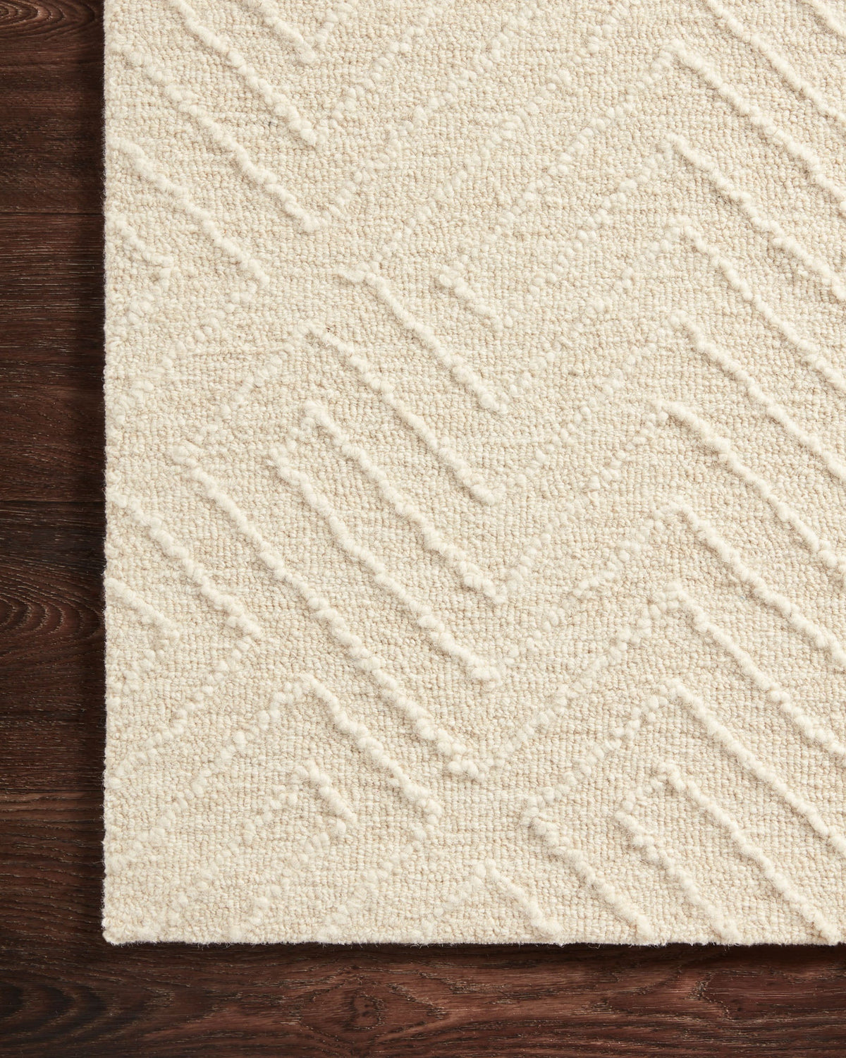 Mavelle Sarah Ivory Rug area rug - Styled in Room