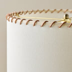Mavelle Whipstitch Drum Shade lamp shade