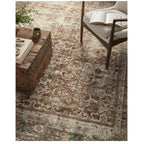 Mavelle Sinclair Rust Lagoon Rug area rug - Styled in Room