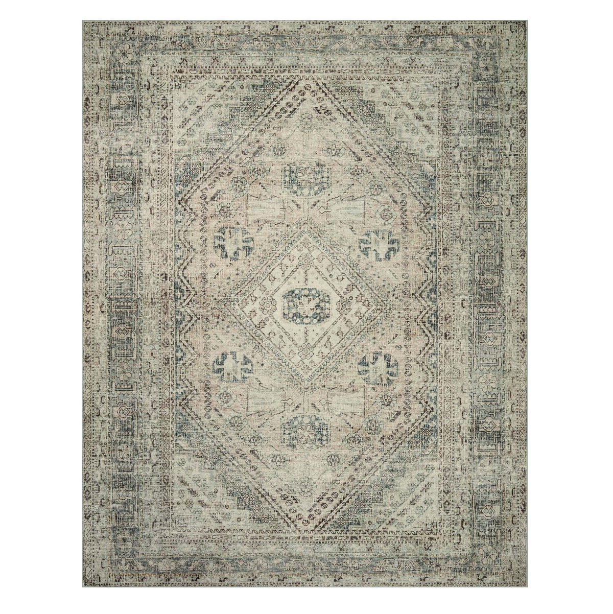 Mavelle Sinclair Natural Sage Rug area rug - Detail View