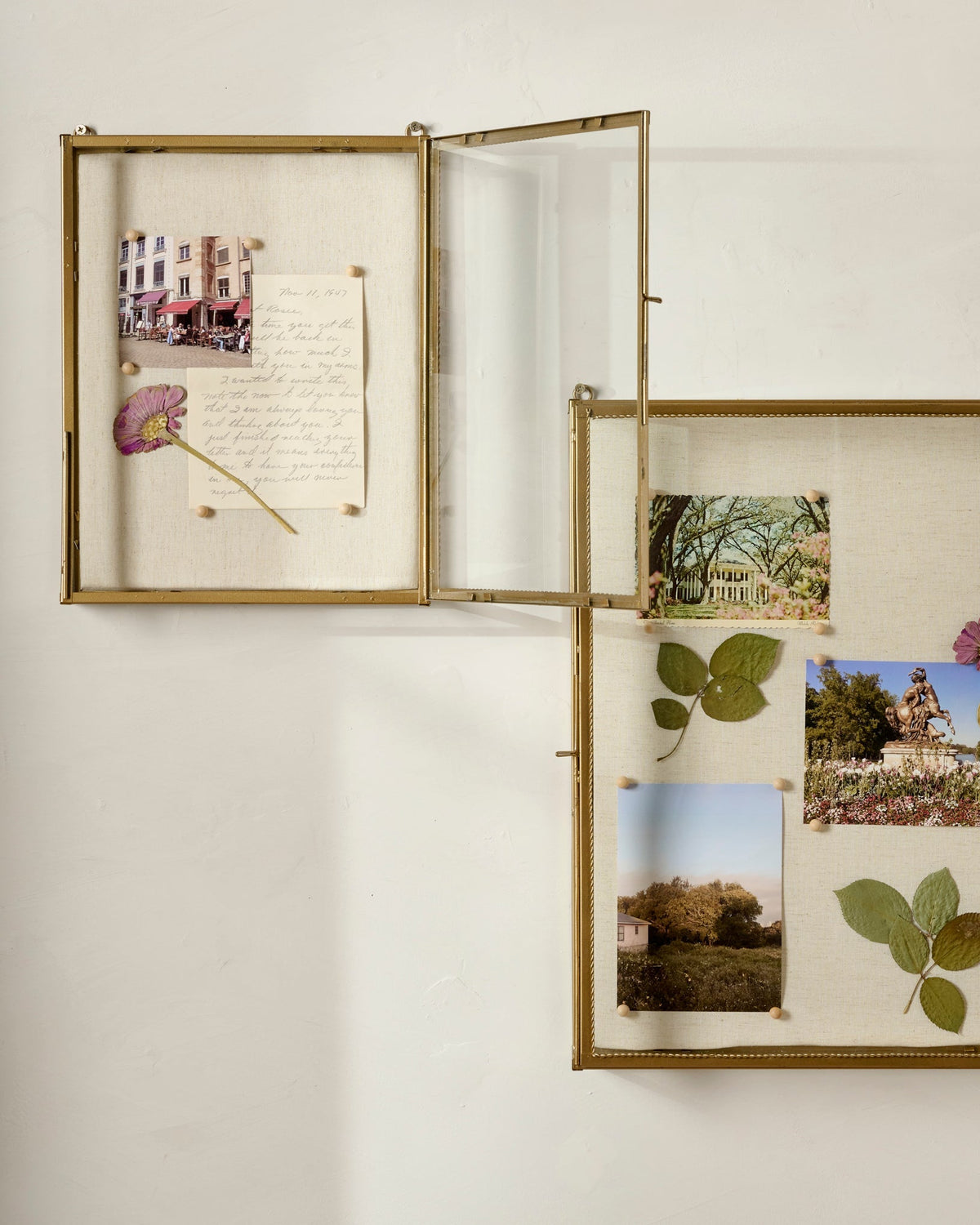 Mavelle Your Story Brass Display Cabinet storage cabinet