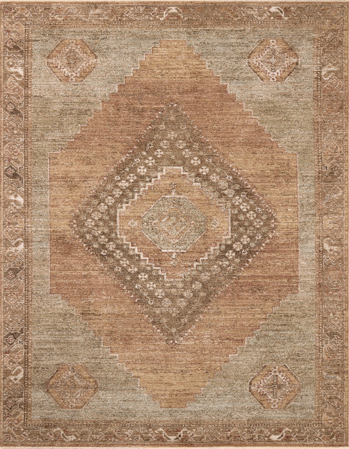 Mavelle Storrie Brown Multi area rug - Detail View