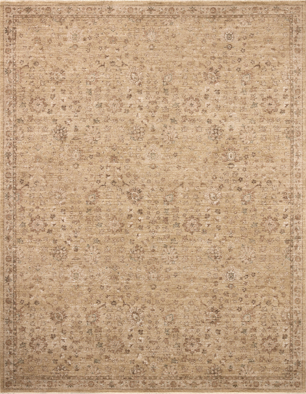 Mavelle Storrie Wheat Earth area rug - Detail View