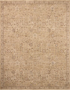 Mavelle Storrie Wheat Earth area rug - Detail View