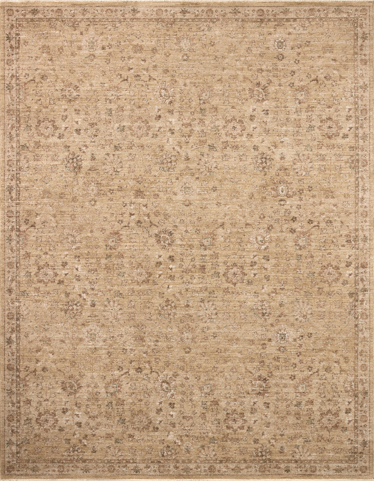 Mavelle Storrie Wheat Earth area rug - Detail View