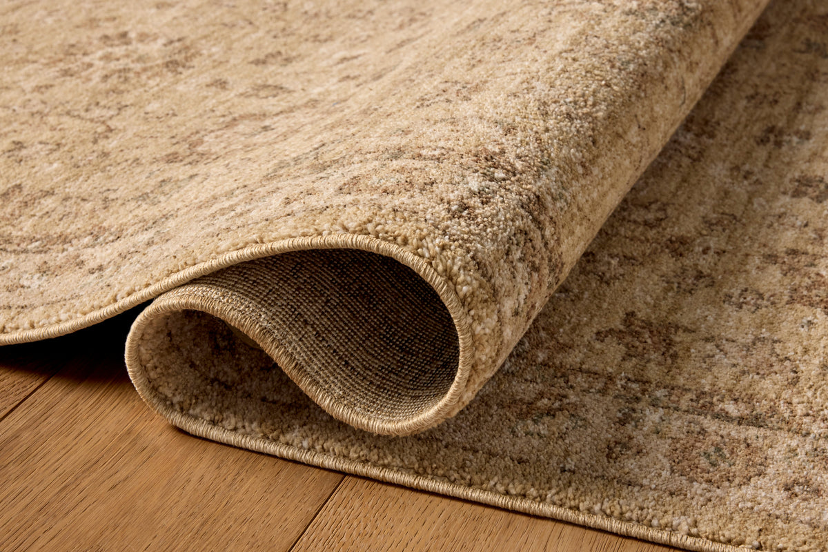 Mavelle Storrie Wheat Earth area rug - Side View