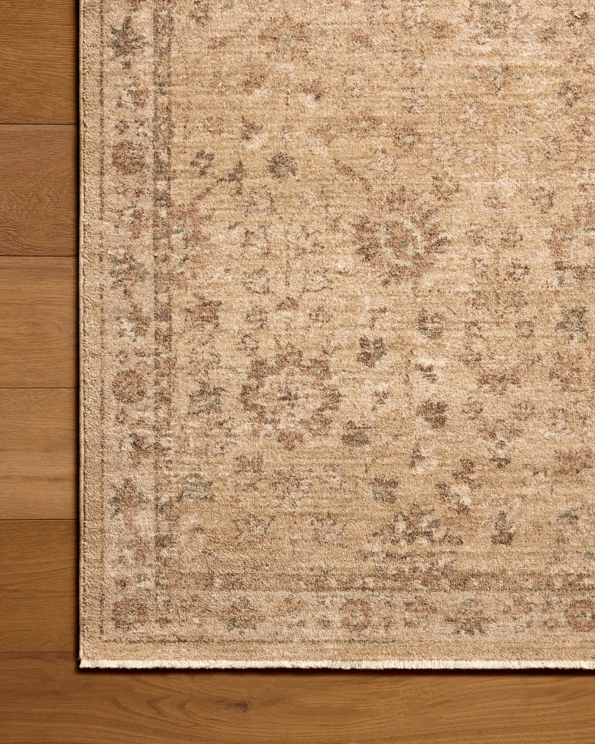 Mavelle Storrie Wheat Earth area rug - Styled in Room