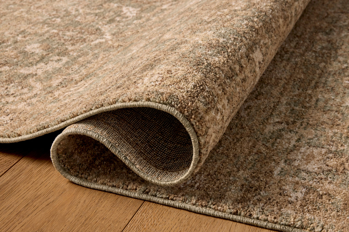 Mavelle Storrie Thyme Tan area rug - Side View