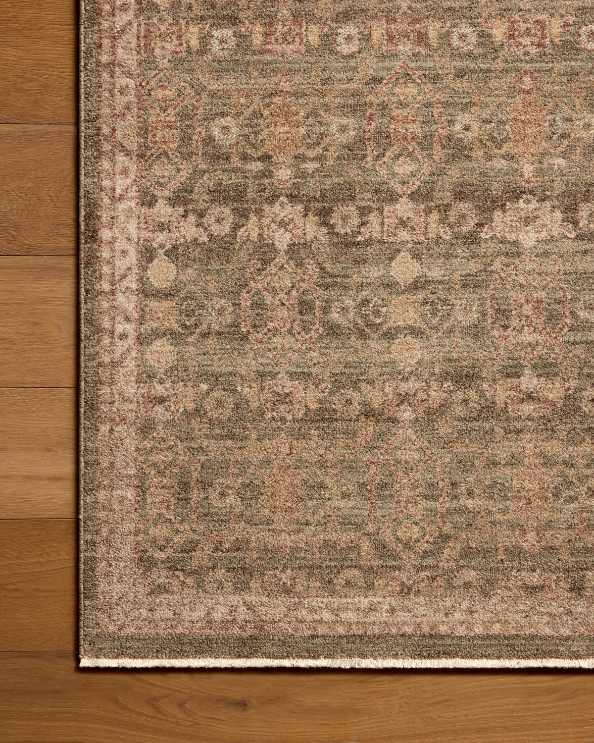 Mavelle Storrie Lagoon Spice area rug - Styled in Room