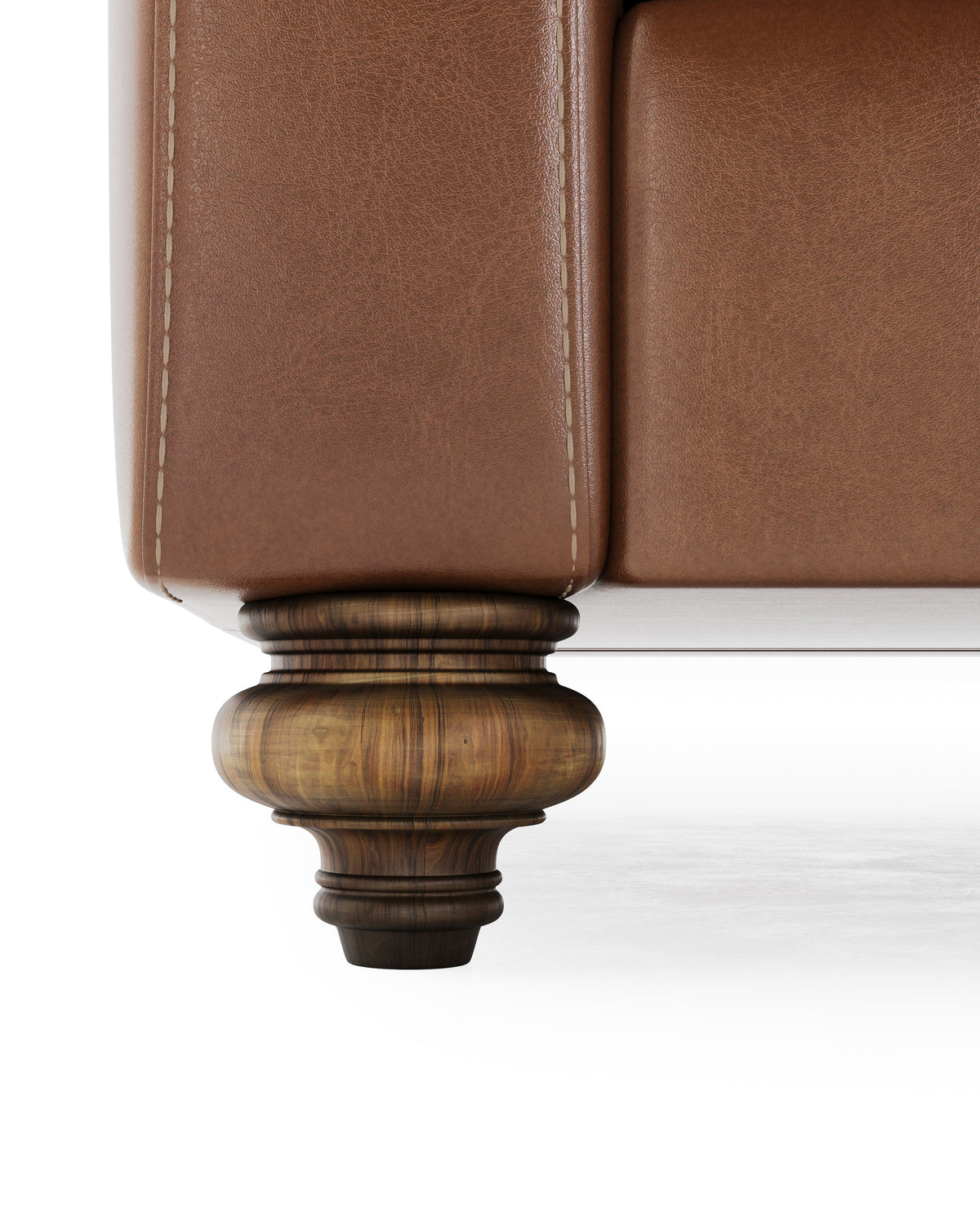 Mavelle Andrews Leather Sofa sofa - Side View