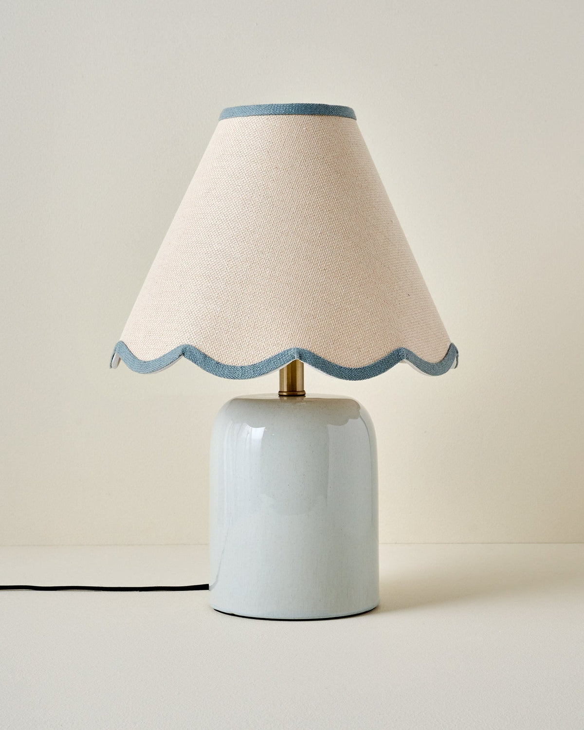 Mavelle Farrah Table Lamp - Mist Blue table lamp - Styled in Room