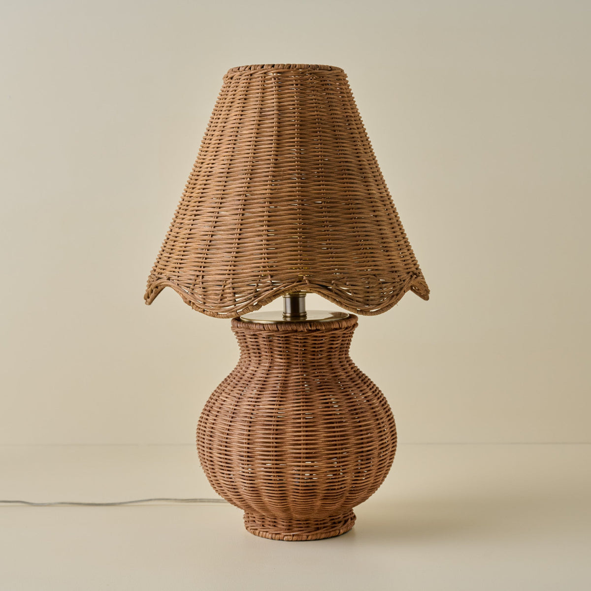 Mavelle Cassie Rattan Table Lamp table lamp - Alternate View