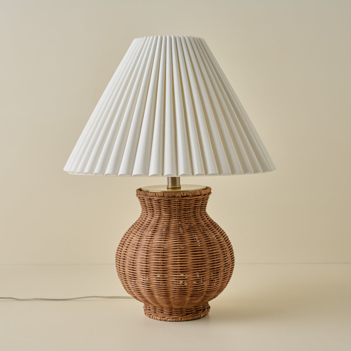 Mavelle Cassie Rattan Table Lamp table lamp