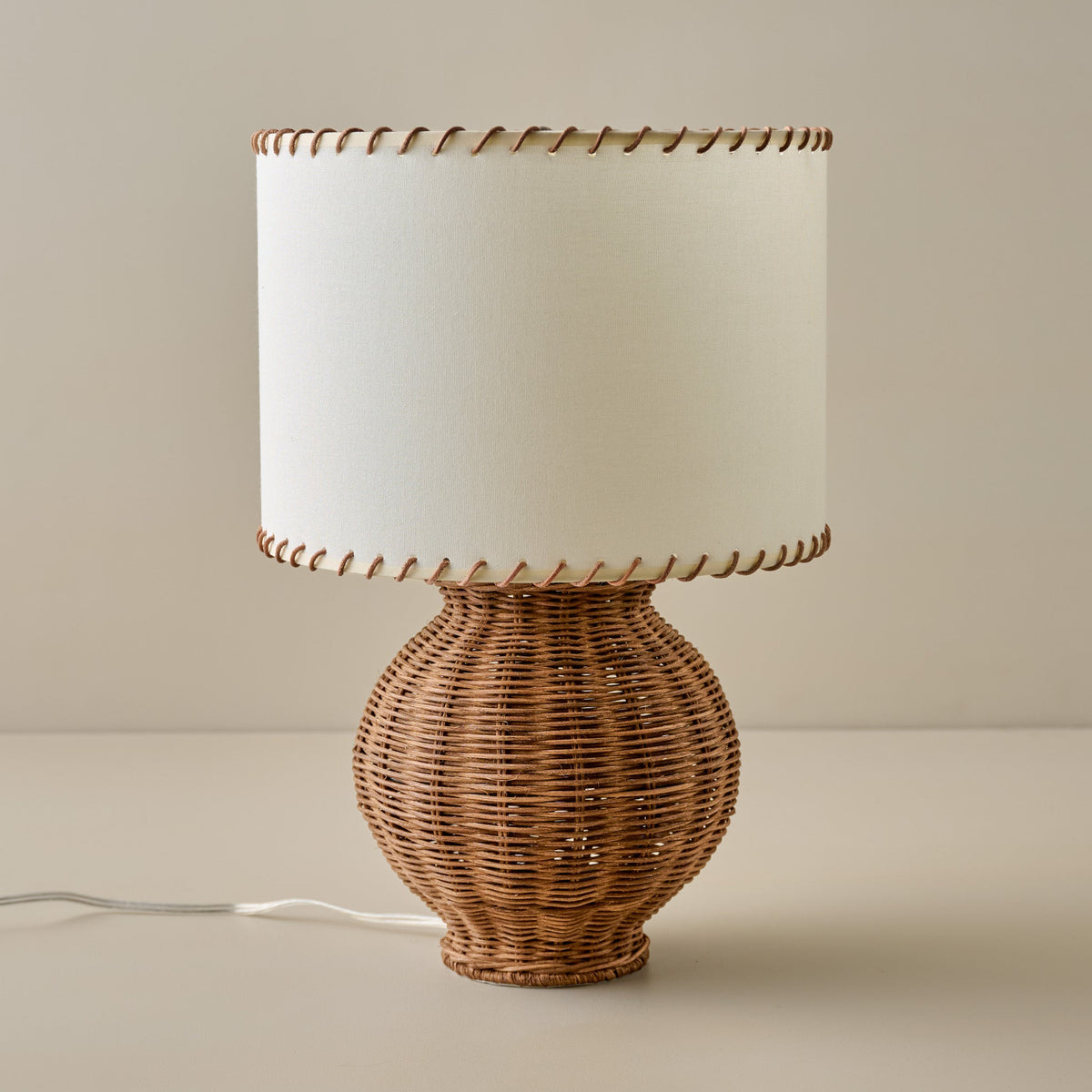 Mavelle Cassie Rattan Table Lamp table lamp - Detail View