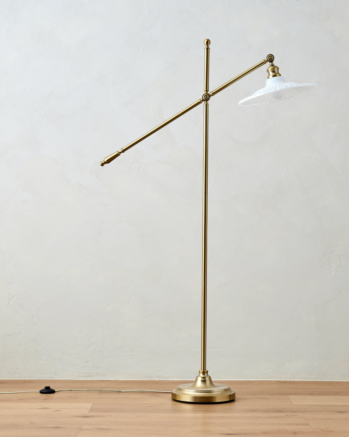 Mavelle Marjorie Milk Glass Floor Lamp floor lamp - Detail View