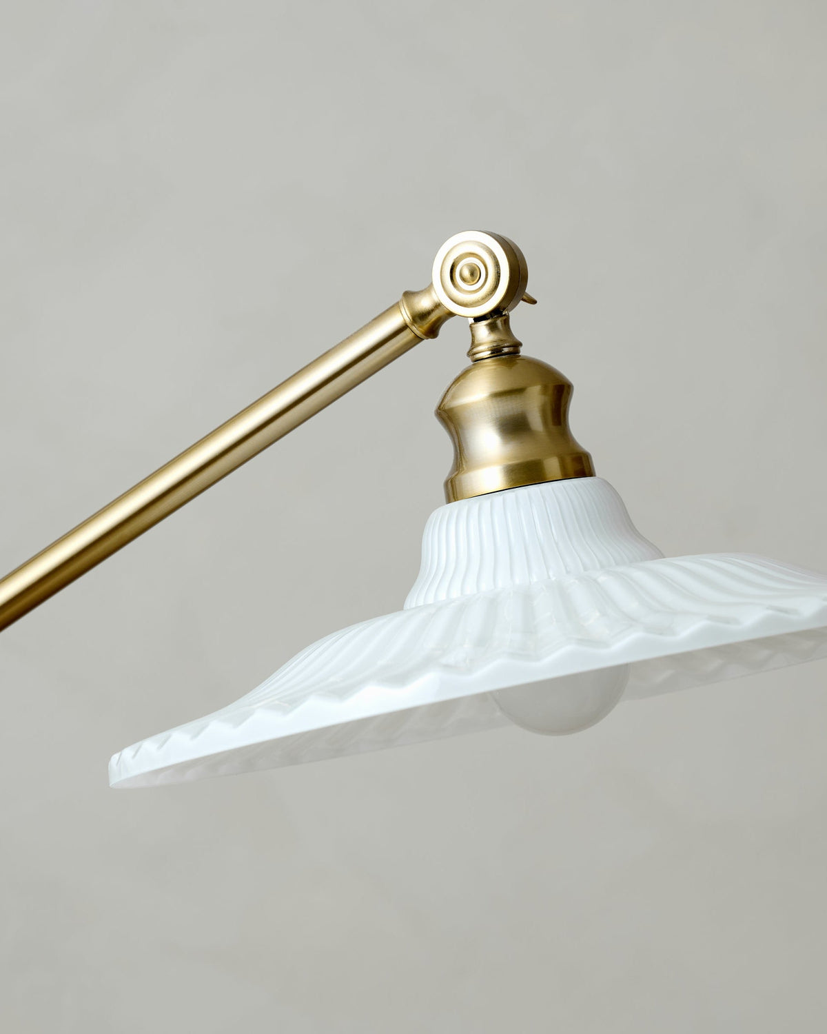 Mavelle Marjorie Milk Glass Floor Lamp floor lamp