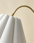 Mavelle Odette Linen Scallop Floor Lamp floor lamp - Close-Up