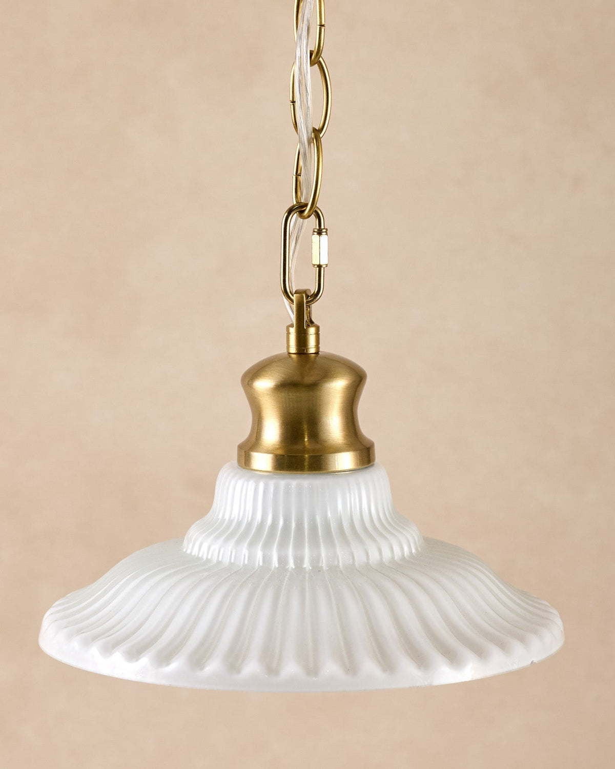 Mavelle Marjorie Milk Glass Pendant (9"-16.5") pendant light - Side View