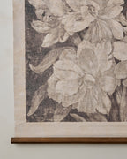 Mavelle Vintage Bloom Sketch Tapestry wall tapestry - Styled in Room