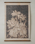 Mavelle Vintage Bloom Sketch Tapestry wall tapestry