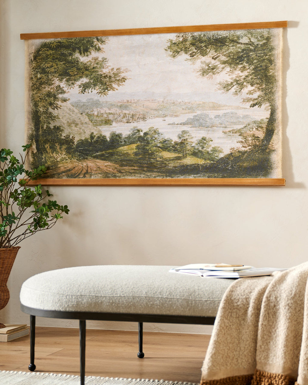 Mavelle Mountainview Woven Tapestry wall tapestry - Detail View