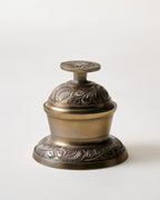 Mavelle Brass Bell Trinket Box decorative box - Styled in Room
