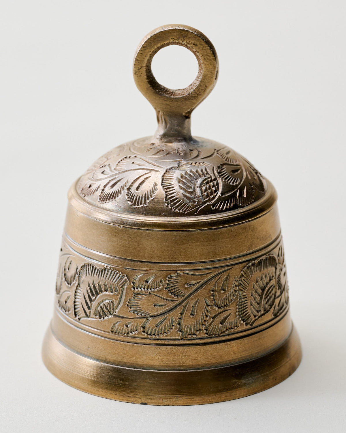 Mavelle Brass Bell Trinket Box decorative box - Close-Up