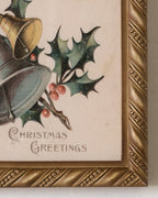 Mavelle Vintage Christmas Greetings Framed Print framed wall art - Styled in Room