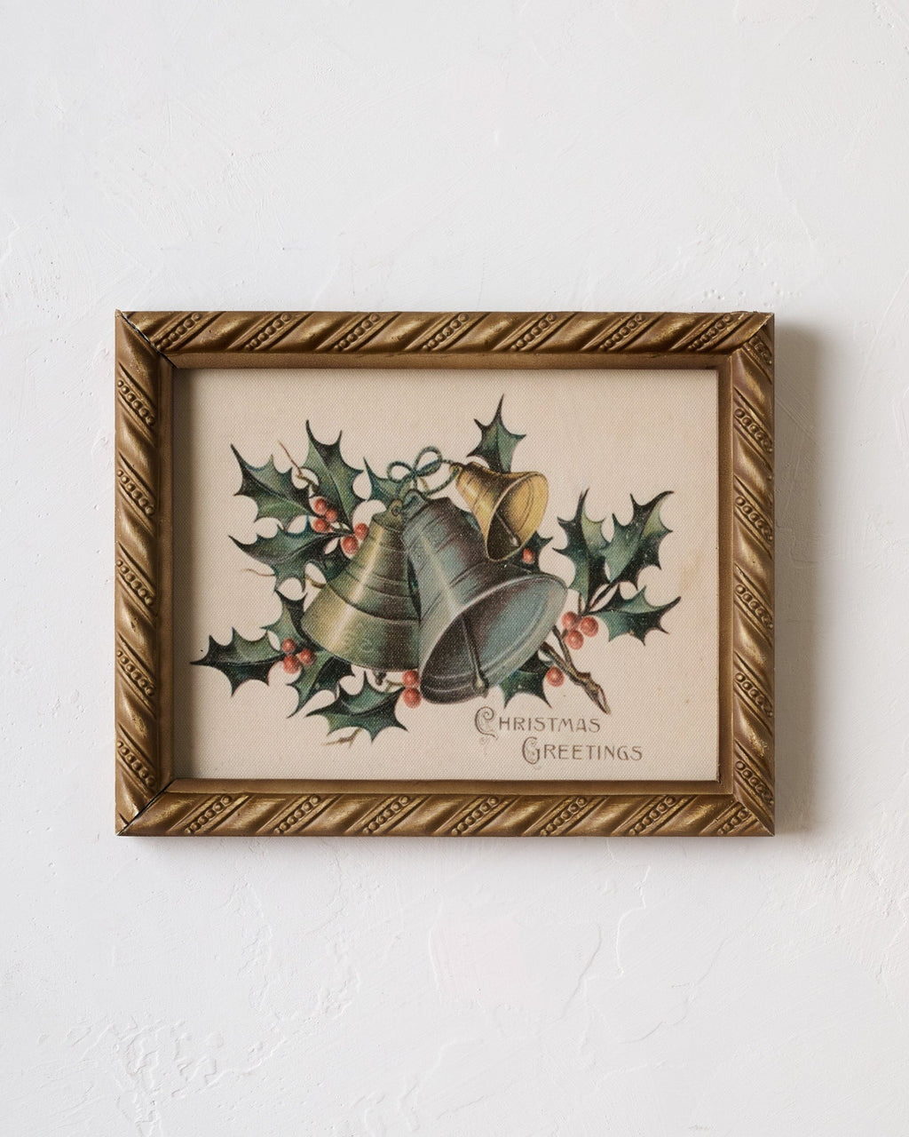 Mavelle Vintage Christmas Greetings Framed Print framed wall art