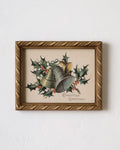 Mavelle Vintage Christmas Greetings Framed Print framed wall art